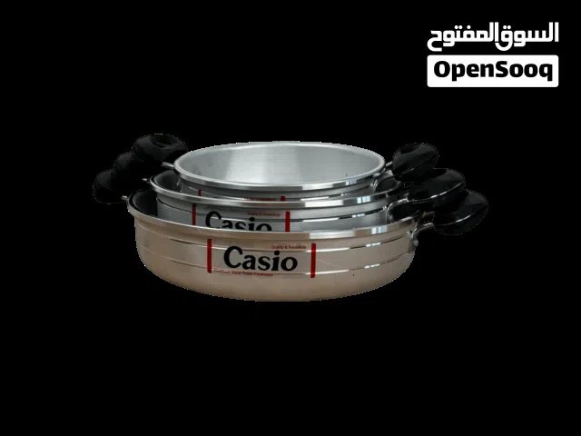 إذا تريد سيت عملي يخدمك بكل الطبخات   سيت طاوات كاسيو 3 قطع بمقاسات مختلفة  مناسبة للقلي والطبخ ال
