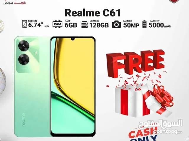 REALME C61 (128GB) / RAM 6 NEW /// سامسونج سي 61 ذاكرة 128 الرام 6 الجديد