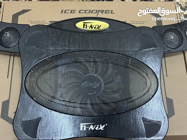 Laptop cooling fan with speaker