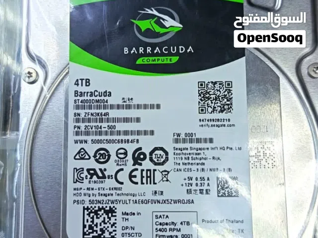 Seagate BarraCuda 4TB Desktop Internal Hard Drive (HDD) ST4000DM004