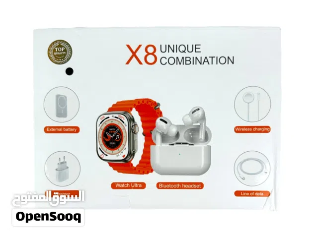 بوكس سماعات وساعة الترا X8