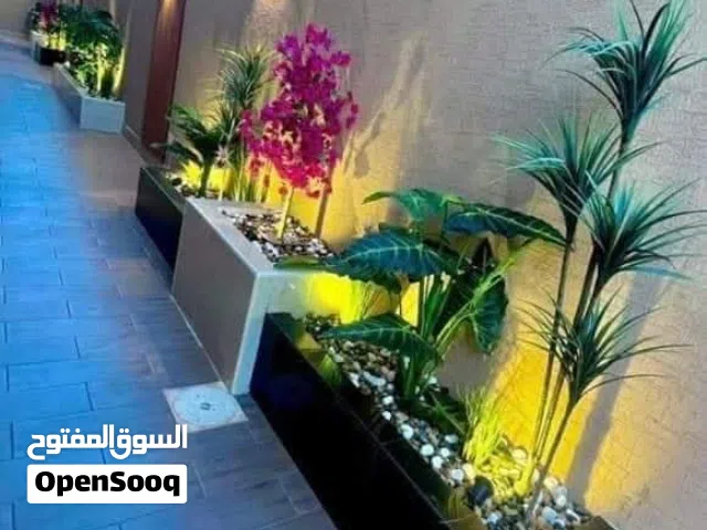 تصميم وتنفيذ الحدائق المنزليه وعمل جلسات خارجيه وعمل غرف زجاجيه وعمل شلالات ونوافير