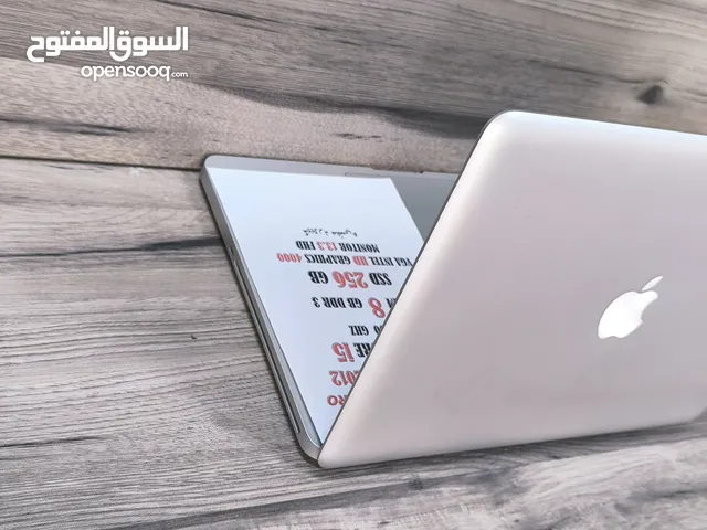 MAC BOOK PRO 2012 8GB DDR3 قابل للزيادة SSD 256 GB قابل للزيادة