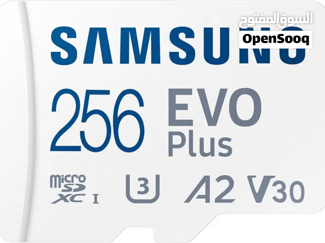 بطاقة ذاكره سامسونج اصليه مواصفات عاليه Samsung Micro SD Card, 256 GB EVO Plus