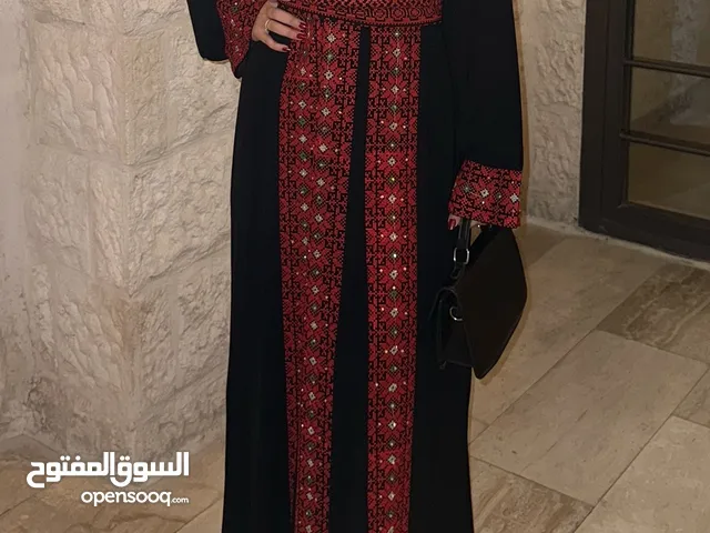 ثوب حنة طويل قماشة ثقيلة