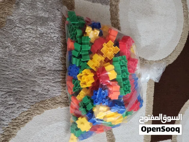 Large Bag of Colorful Kids Building Blocks / Interlocking Puzzle Toy