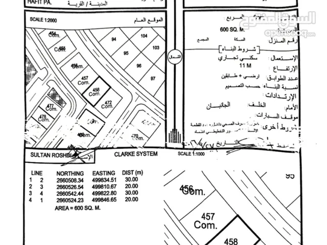 أرض سكني تجاري