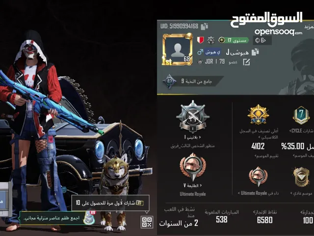 Pubg Accounts and Characters for Sale in Northern Governorate