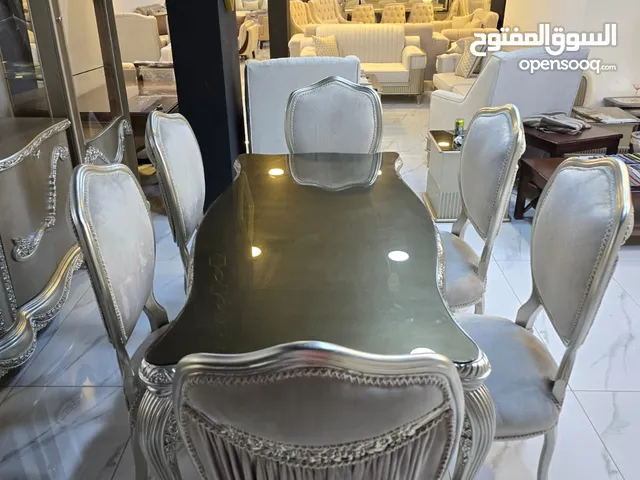 سيت كامل مستورد مصري حفر يدوي بتكون من طقم كنب 9 مقاعد مع طاوله وسط قماش هاند ميد وخشب زان