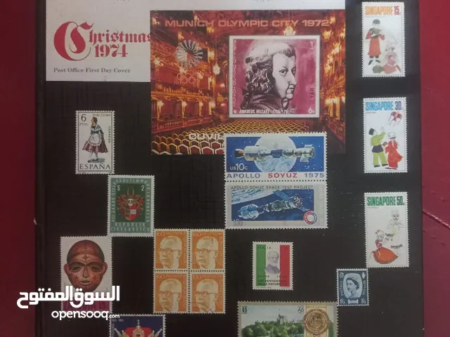 دفتر طوابع بريدية قديمة   .postage stamp book