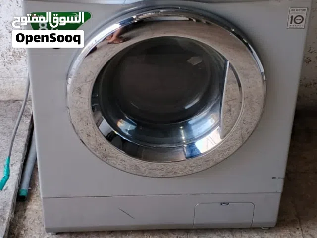 غساله ال جي سكس موشن +4حماصه  احدث موديل حجم 8كيلو فل انفيرتر  مشالله عنها دورتها 1400 شغاله عالفحص