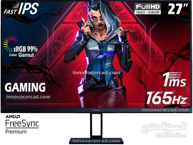 شاشه ألعاب احترافيه من شركه شاومي قياس 27 FHD 165 hz الشاشه تعمل 100 %