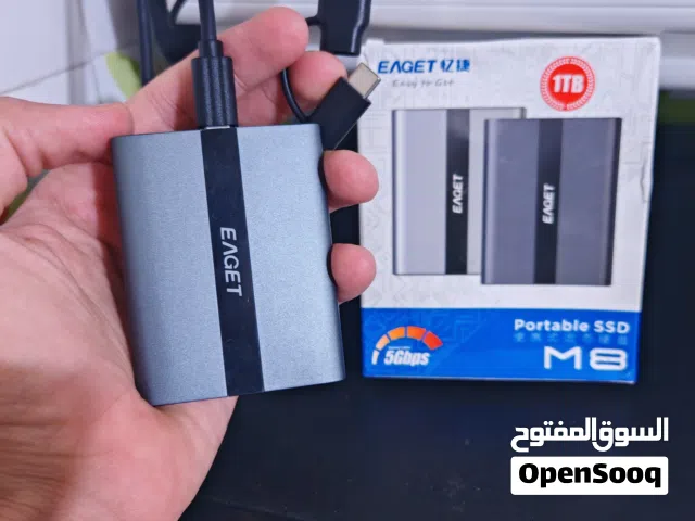 هارد حجم 1 تيرا ssd اصلي شرط الضمان والسرعه فوق 500 ميغا بالثاني يدعم كل الاجهزه