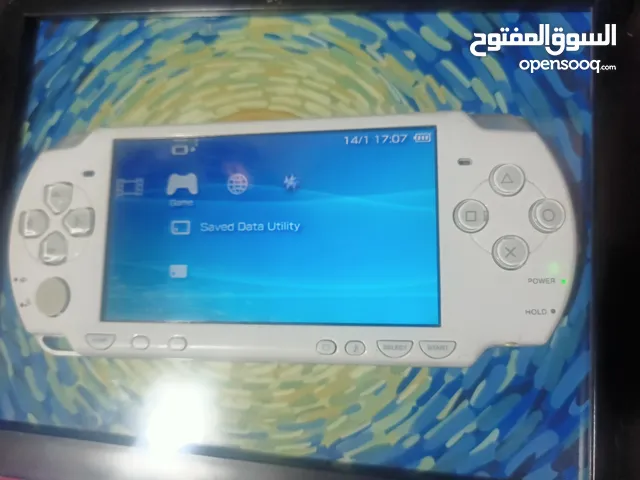 جهاز PSP سلم ابيض النادر مع منفذ اقراص نظافة 100% مابيه اي عطل