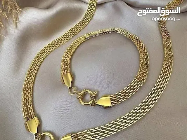 طقم سيت شبكي حصيرة سوار + قلادة