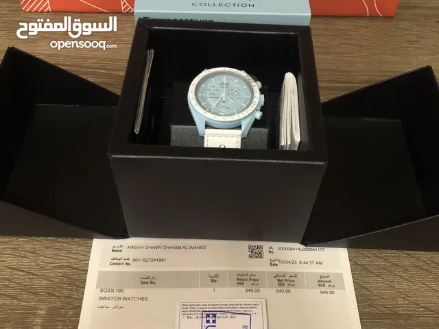 ساعات سواتش رجالي للبيع في الإمارات - ساعات ذكية : ساعات فضة
