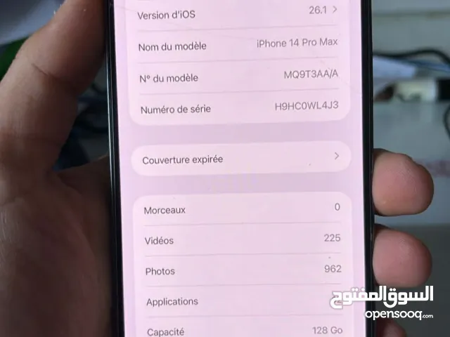 APPLE IPHONE 14 PRO MAX 128GB- 86% BATTERIE