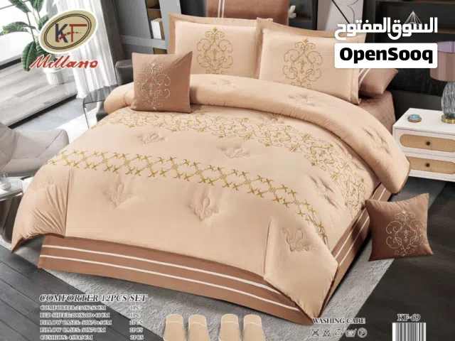 « لحاف منفوخ قطني عرائسي مطرز فاخر »