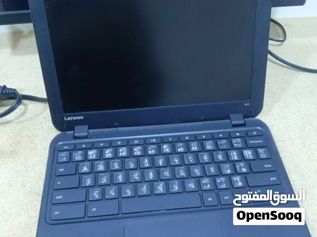 Lenovo N22 Chromebook شاشة 11.6 إنج HD معالج Intel Celeron موفّر للطاقة رام 4GB تخزين eMMC سريع ب