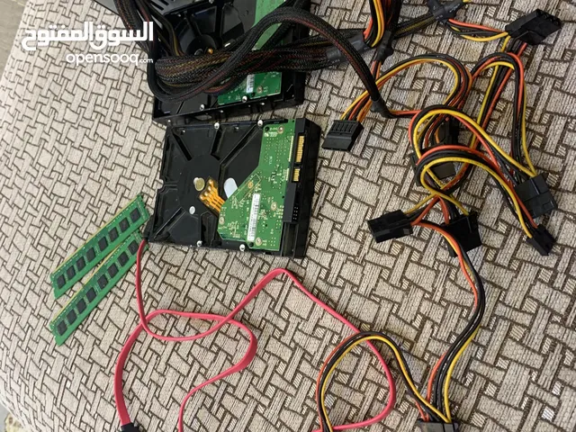 رامات 16 زوز 8 وهاردسك 500 زوز 250 وباور سبلاي 1000 وات ربي يبارك وماوس وكيبورد دبل كلك