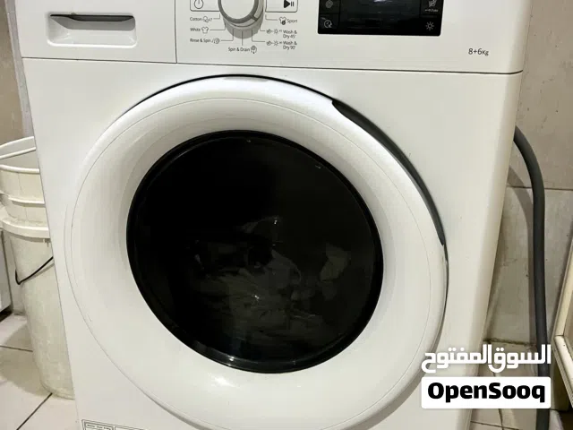 Whirlpool Front Load Washer and Dryer, 8KG, FWDB 8648 WGCC - White