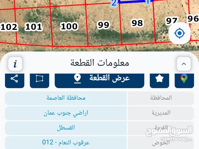 Residential Land for Sale in Amman Al Qastal