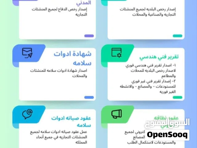 إصدار وتجديد رخصة بلديه والدفاع المدني
