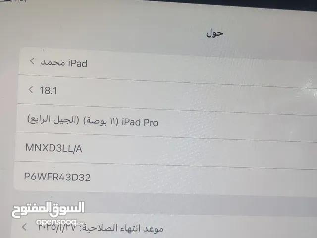 Apple iPad 128 GB in Amman