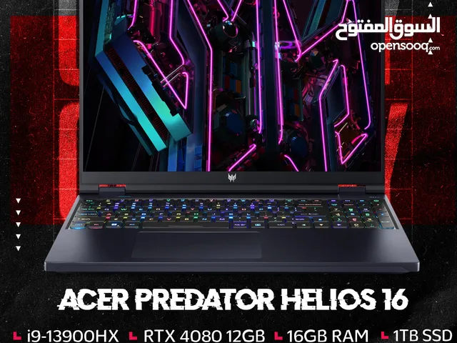Acer Predator Helios 16 RTX 4080 , i913900HX - لابتوب جيمينج من ايسر !