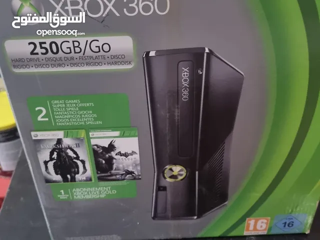 اكس بوكس 360 مهكر نظيف اخو الجديد كامل هو وكارتونته وملحقاته
