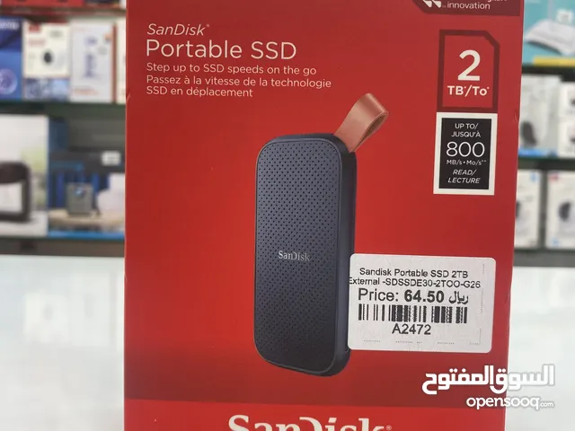 2 TB SANDISK PORTABLE SSD EXTERNAL