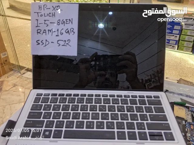 HP X2 i5 8th Gen 16GB RAM 512M.2 SSD