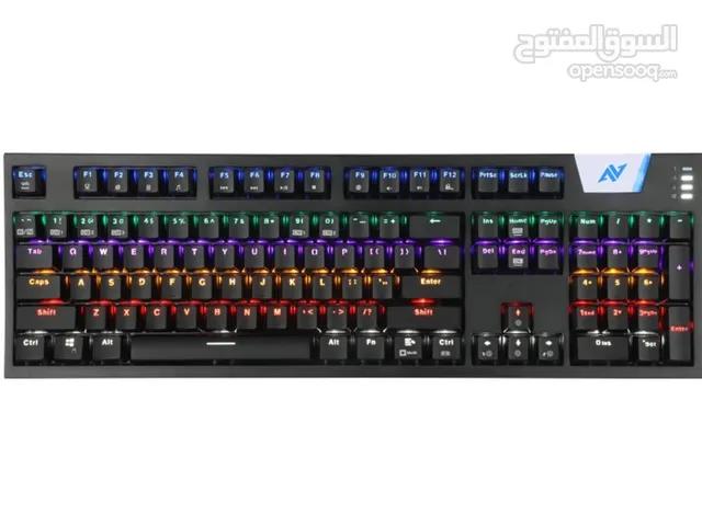 كيبورد سلكي ميكانيكي اصلي ABKONCORE K660 USB WIRED KEYBOARD BLUE SWITCH