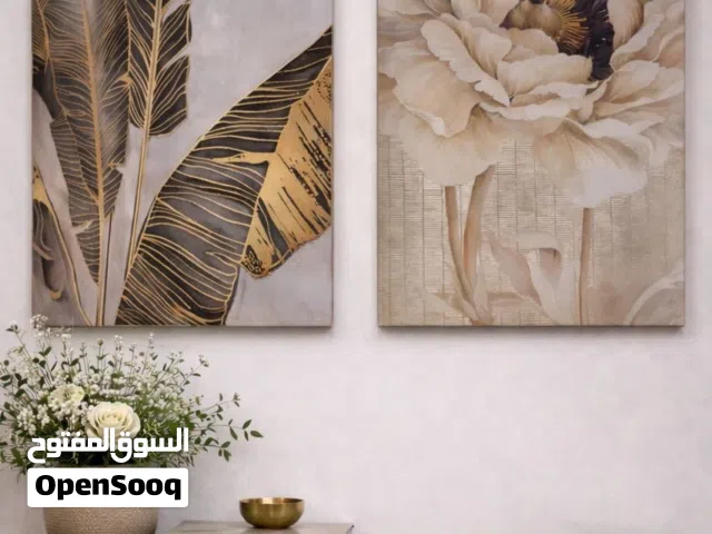 Set of 2 Premium Canvas Wall Art – 50×70 cm (Unframed)