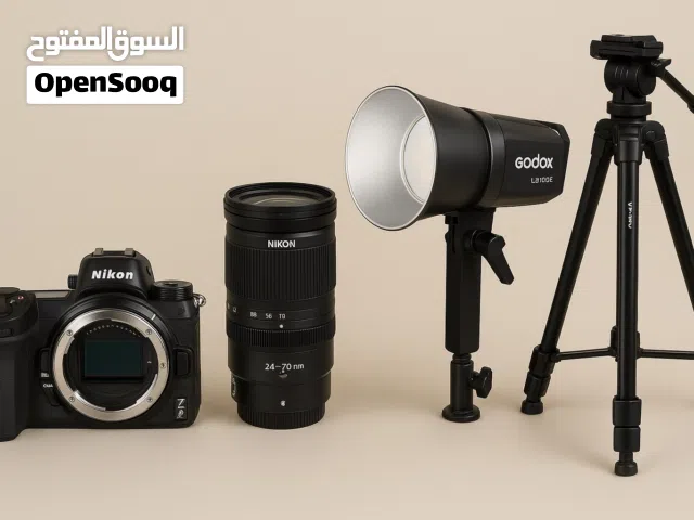 للبيع معدات تصوير احترافية مع كراتينهم  – استخدام بسيط جدًا جداً