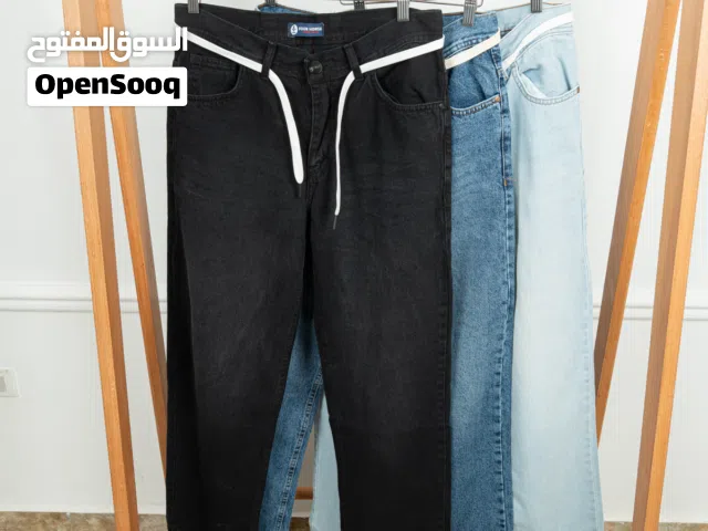 بنطلون وايد ليج جينز رجالي