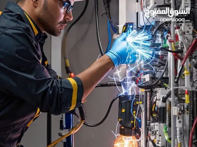 فني كهربائي متمرس اعطال تأسيسات عامه تنصيب بورد تنصيب ميزانيه تنصيب جهاز تحويل