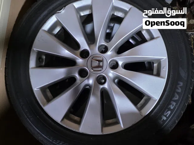 للبيع طقم رنقات اكورد 13-16 مع توايرهم جدد  التواير مارشال كوري ضمانهم خمس سنين