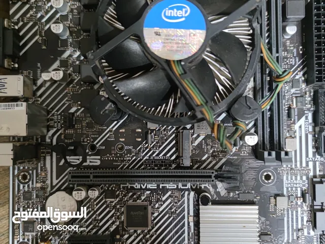 مذربورد و معالج core i5 10400 + asus H510 M-k