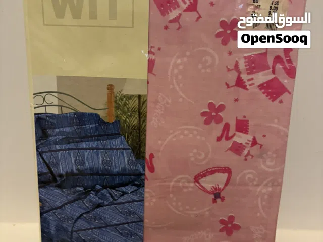 طقم سرير بناتي سنجل – لون وردي برسومات كرتوني