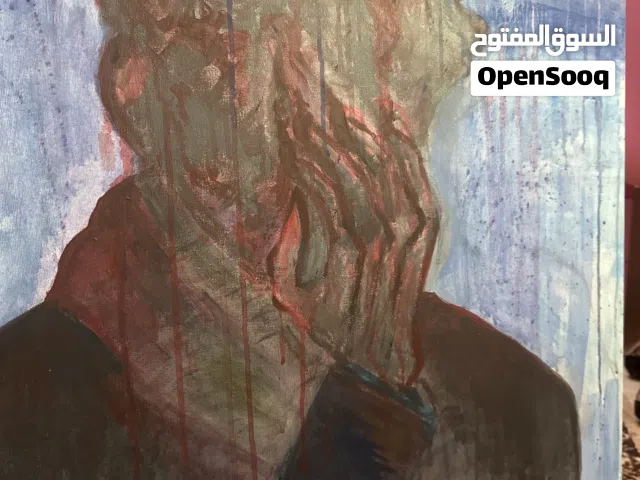 لوحة جدارية مرسومة يدويا