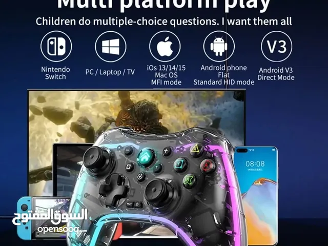 أجهزة التحكم باليد تدعم انظمة التشغيل المختلفة led