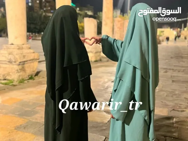 ملابس شرعية ( اسدال شرعي) حجاب شرعي طبقتين مع الفستان