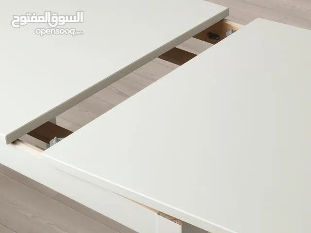 طاولة ايكيا لون ابيض 120*75