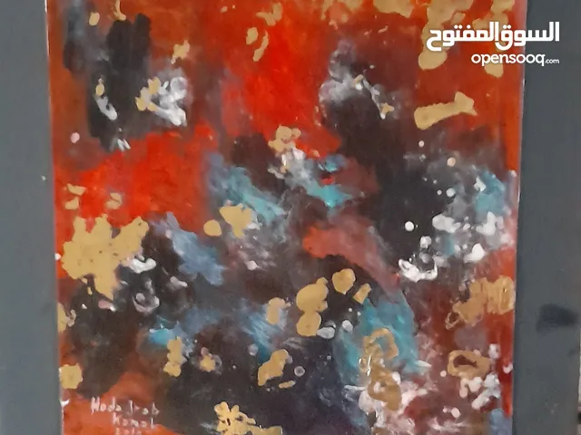 رسم اكريليك يدويه