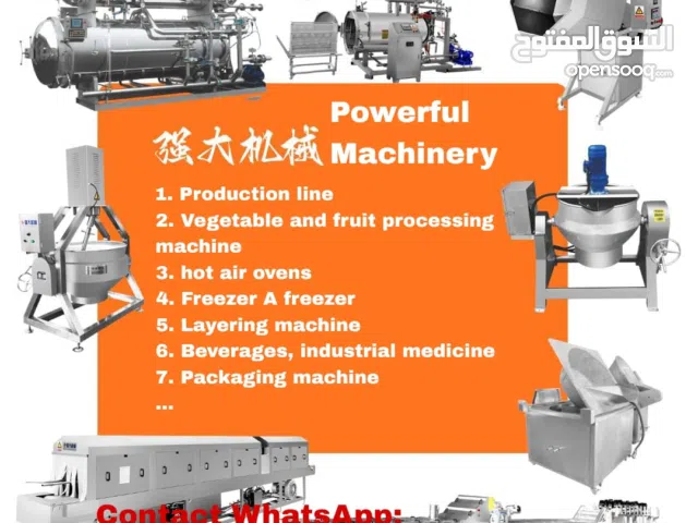 Sales and installation of food processing machines