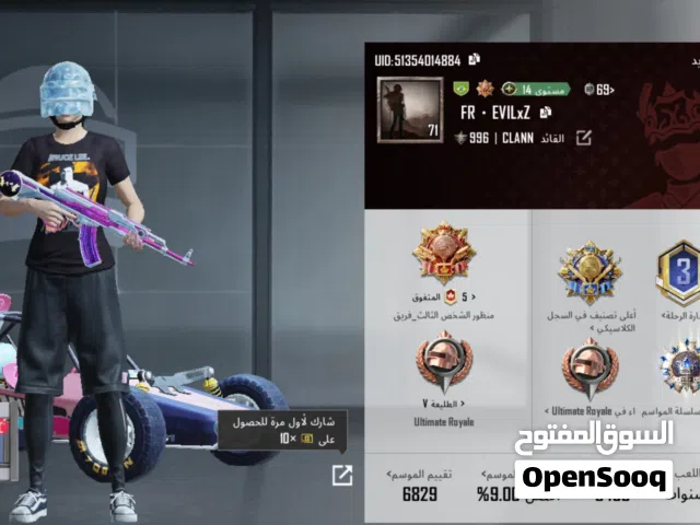حساب ببجي اقرا الوصف