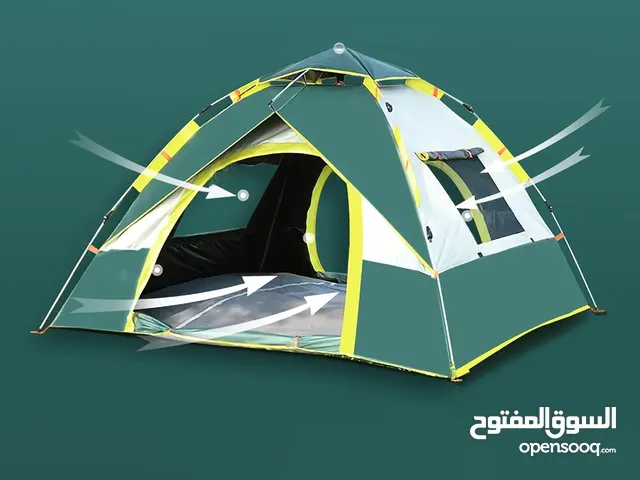 Pop up Camping Tent 4 Person Instant Setup Waterproof Family Tent with USB Outdoor Camping Light .