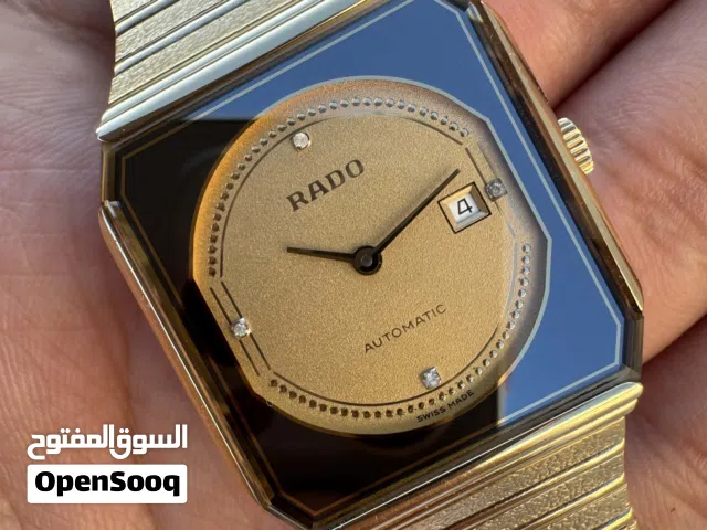 رادو اتوماتيك جديده لم تستخدم قطعه لن تتكرر طلاء ذهب