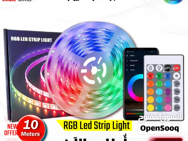 ليد اضاءة ملونة اكسسوارات 10M RGB Led Strip Light Colorful Accessory